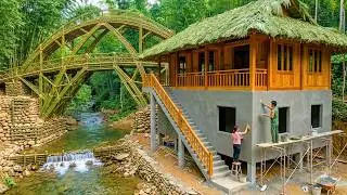 90 Days Building A House For A Forest Farm: Plastering The Cement Walls Of Our Dream Home