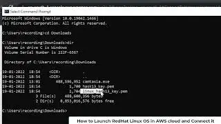 How to Launch RedHat LinuxOS in AWS Cloud and Connect it