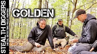 Man that sure looks like gold to me ! metal detecting out in the woods 100 year old watch found