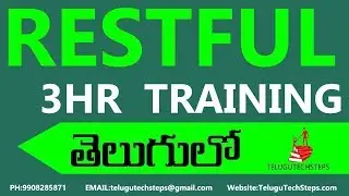 Restful Web Services Tutorial In Telugu| NEARLY 3 HOURS CLASS.