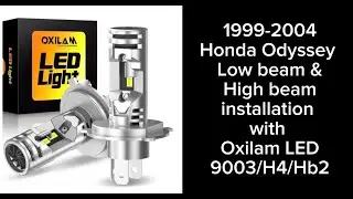 2001 Honda Odyssey headlight bulb installation | OXILAM 9003 LED