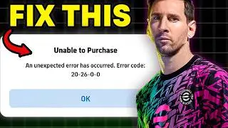 How to EASILY Fix eFootball Mobile Error Code 20-26-0-0 (Full 2025 Guide)