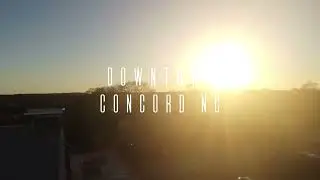 4K UHD || Downtown Concord Sunset  Aerial Drone Video