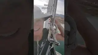 Sister Hoist: Replacing a halyard on another mast #thedesertsailor