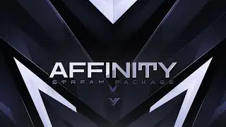 Affinity, Black Twitch Overlay Package for OBS