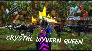 CRYSTAL WYVERN QUEEN vs TEK REX !!! | ARK - Crystal Isles | Official PvE