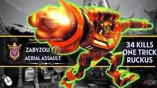 One Trick Ruckus 34 Kills zAbyzou (Grand Master) Paladins Ranked Competitive