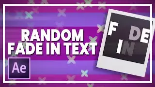 Random Letter Fade In + Flashing Letters || After Effects [Tutorial]
