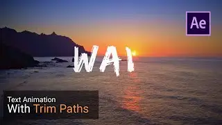 Text Animation With Trim Paths - After Effects Tutorial