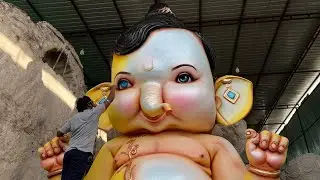 Bal Ganesh Making 2024 | BIg Bal Ganpati Painting By Ssv Kala Arts Korutla | Ganesh Chaturthi 2024
