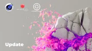 TUTORIAL UPDATE! Liquid Shatter | Xparticles + Redshift | Tips&Tricks