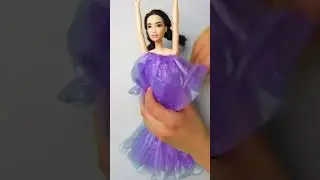 Wie man ein atemberaubendes Puppenkleid aus einer Plastiktüte macht 🌟 