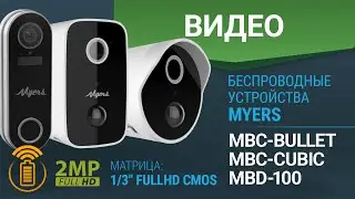 Беспроводные IP камеры и вызывная панель Myers. Матрица 1/3" CMOS.