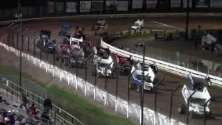 Williams Grove Speedway 410 and 358 Sprint Car Highlights 9-16-16