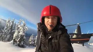 Helicopter Pilot Training: Landing Belly Deep in Snow