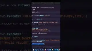 Como usar SQL no python ? sqlite3 banco de dados no Python