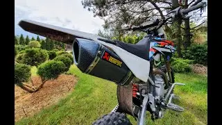 Montaż wydechu Akrapovic i porównanie z oryginalnym wydechem - YCF SP3 190 Racing Akrapovic Exhaust