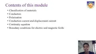 Lecture 1: Module 4 Electromagnetics