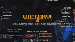 Uncut Ranked Skywars #2 (Keyboard and Mouse Sounds...)