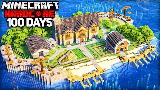 I Survived 100 Days in an ISLAND ONLY World in Minecraft Hardcore
