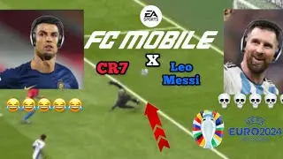 500 Sub Special. Ronaldo tries FC Mobile for the first time💀💀😂 with Messi (AI Voice)