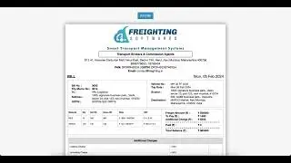 Create Trucker Memo and Invoice into Freighting Softwares TMS (Transport Management software) Demo