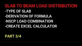 SLAB TO BEAM LOAD DISTRIBUTION - PART 3/4