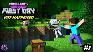 BEGINNING MY MINECRAFT JOURNEY🔥 BUT FIRST DAY IN MINECRAFT GONE WRONG GAMEPLAY #1 • RJB GAMERZ