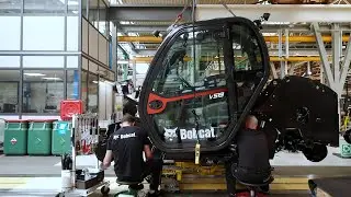 Inside American Factory Producing compact excavators - Doosan Bobcat production factory tour