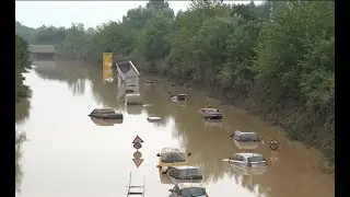 Germany Flood 2021  Flood Footage   Hundreds of people affected