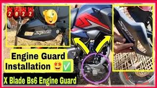 Honda Sp 125 Engine Guard Installation / Sp 125 modified  / X blade Bs6 engine guard for SP125