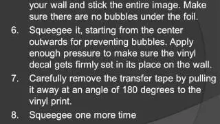 How to Apply a Wall Decal