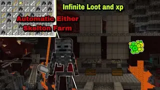 Automatic Wither Skeleton Farm In Minecraft PE/Bedrock 1.19 | Wither Skeleton Skull/Head Farm
