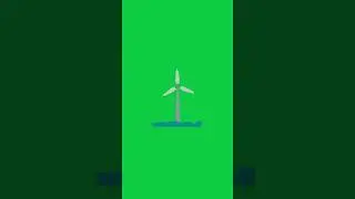 Wind Turbine - motion graphics animated element