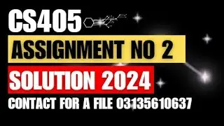 CS405 Assignment no 2 solution 2024||CS405 Database Programming using Oracle 11g Assignment 2 2024