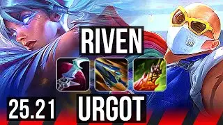 RIVEN vs URGOT (TOP) | 10/2/0 | NA Master | 25.21