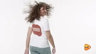 Commercial PostNL T Shirt Fashion WIT LOGO 16 94k