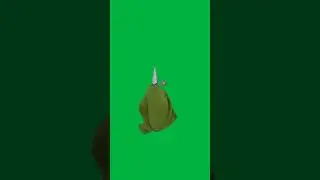 Tiny Green Wizard Gnome Green Screen #shorts