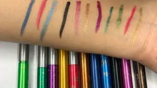 ASMR Eye pencils | Satisfying colours Voice | ASMR EyeMakeup | ASMR Coloured pencils no talking