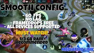 LATEST!! NEW SMOOTH ML CONFIG ANTI LAG 60 FPS NO FRAMEDROPS - YUKOO PLAYSS