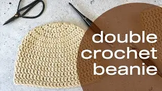 How to Crochet a Basic Double Crochet Beanie Video Tutorial Learn How to Crochet Hats in the Round
