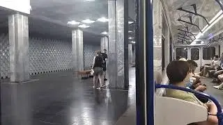Еж3 #5621 в составе поезда 5765-5724, ст.Площадь Конституции-ст.Дворец Спорта, г.Харьков