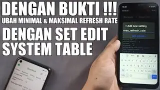 MINIMUM AND MAXIMUM REFRESH RATE! HOW TO CHANGE THE MINIMUM AND MAXIMUM REFRESH RATE WITH SET EDIT