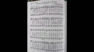 Brethren, We Have Met to Worship- Hymn Sheet, George Atkins 19th Century #hymnal #christianmusic