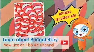 Draw an Optical illusion inspired by Bridget Riley