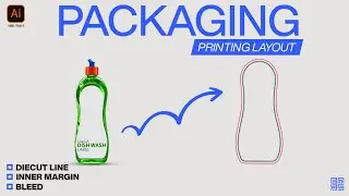 Liquid dish wash label printing layout packaging design Adobe illustrator in HINDI / हिंदी में