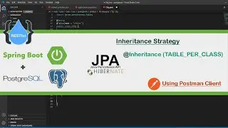 Spring Boot Restful + PostgreSQL + JPA Hibernate Inheritance Strategy TABLE_PER_CLASS - Part 12