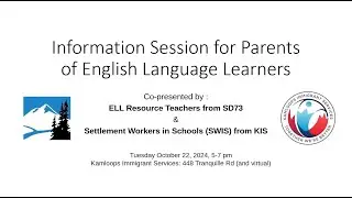 English Language Learners Parent Engagement Session
