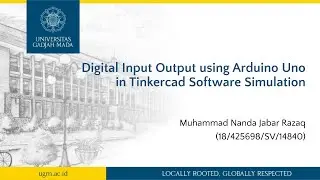 Digital Input Output using Arduino Uno in Tinkercad Software Simulation