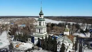 Весенний Слободской - виды с птичьего полёта